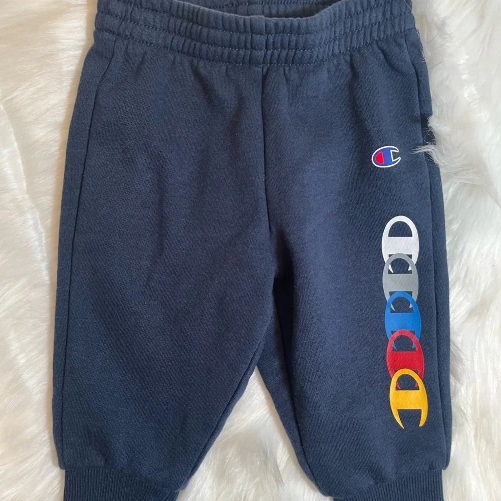 Set Champion Blue 12 Month Baby Jogger Sweatpants and Shorts